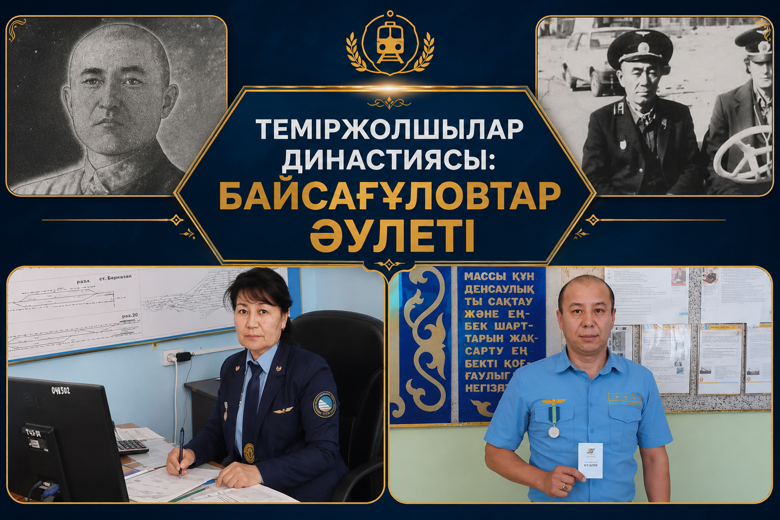 Ғасырға жуық еңбек өтілі: Қызылордада 978 жылдық тарихы бар теміржолшылар әулеті тұрады